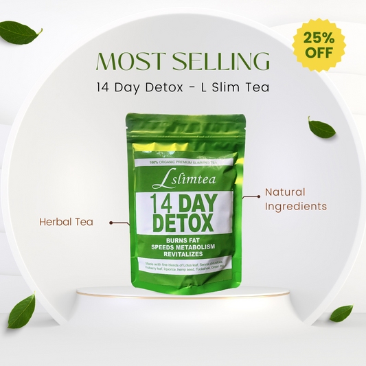 L Sim Tea – 14 Day Detox Tea – 100% Organic Premium Slimming Tea | Fat Burner | Slimming Tea | Detox Tea